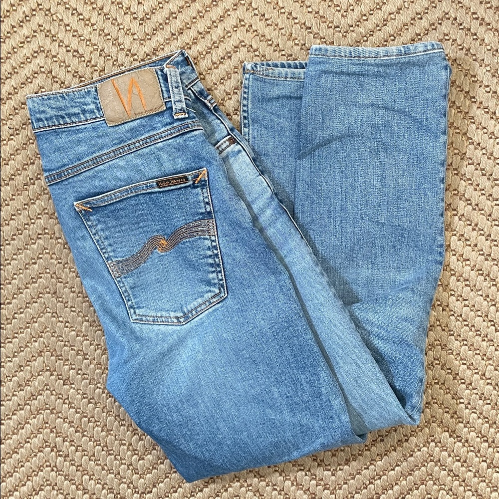 Nudia Jeans - Lean Dean Slim Denim Jeans - Blue  - 30x32
